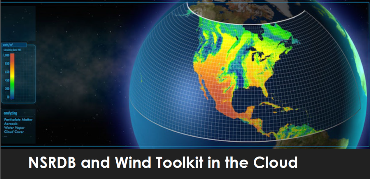 Visualization of NSRDB and Wind Toolkit in the Cloud)